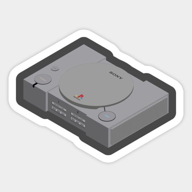 PS1 merch Sticker by RACHIDI